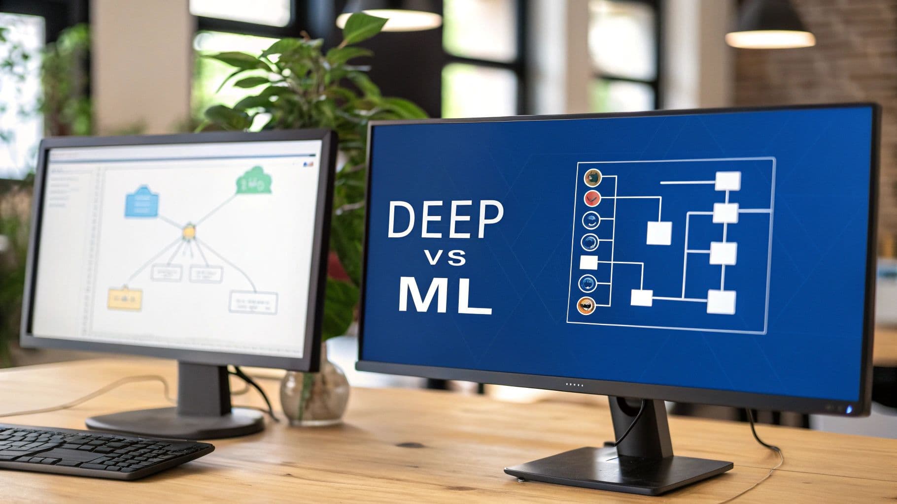 Deep learning vs machine learning explained. Discover when to use each, their core differences, and how to choose the right approach for your project.