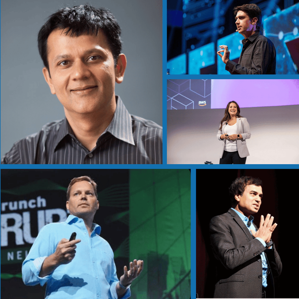 An image where you see the most influential business Speakers in AI
